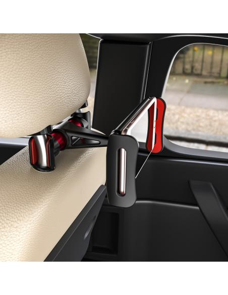 SOPORTE COCHE AJUSTABLE 1 PIVOTE REPOSACABEZAS TELTABL ROJO AISENS MSC1P-105UC