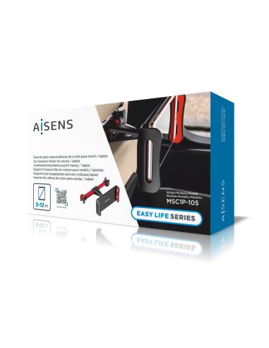 SOPORTE COCHE AJUSTABLE 1 PIVOTE REPOSACABEZAS TELTABL ROJO AISENS MSC1P-105UC