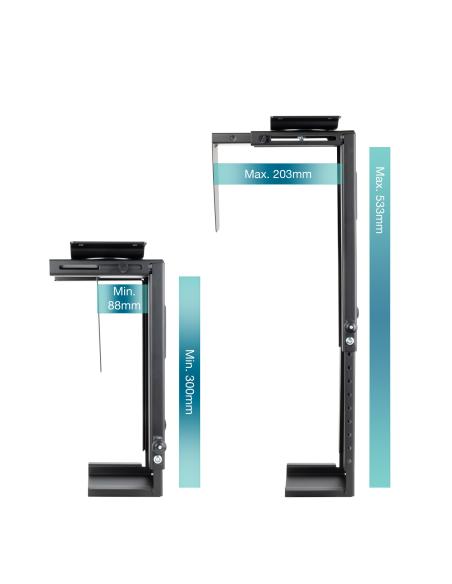 SOPORTE CPU ESCRITORIOPARED NEGRO TOOQ TQMUD01