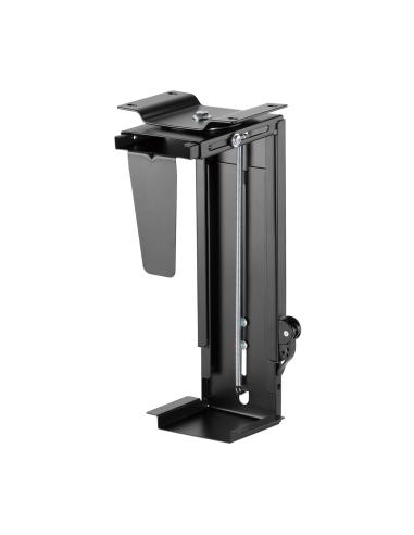 SOPORTE CPU GIRA ALTURA REG DEBAJO ESCRITORIO CON MANGO BLOQUEO AISENS MPC03-201