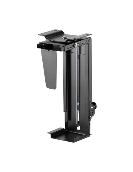 SOPORTE CPU GIRA ALTURA REG DEBAJO ESCRITORIO CON MANGO BLOQUEO AISENS MPC03-201