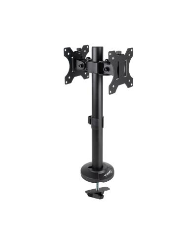 SOPORTE MESA 2 PANTALLAS GIRA INCLI 17-32 NEGRO TOOQ DB1132TN-B