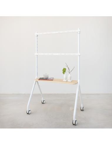 SOPORTE SUELO RUEDAS ILOVE PANTALLAS 49-80 BLANCO TOOQ FS20207M-W