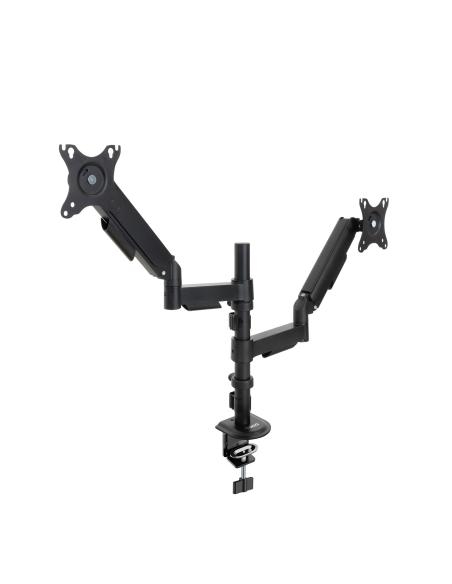 SOPORTE DE MESA MONITORTV GIRA INCLIN 2 BRAZOS 17-32 NEGRO TOOQ DB1533TNR-B