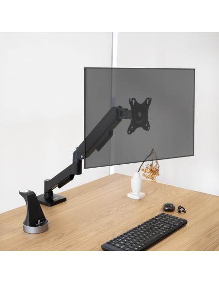 SOPORTE DE MESA MONITORTV GIRA INCLIN 1 BRAZO 17-32 NEGRO TOOQ DB1733TNR-B