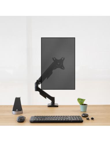 SOPORTE DE MESA MONITORTV GIRA INCLIN 1 BRAZO 17-32 NEGRO TOOQ DB1733TNR-B