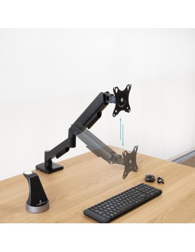 SOPORTE DE MESA MONITORTV GIRA INCLIN 1 BRAZO 17-32 NEGRO TOOQ DB1733TNR-B