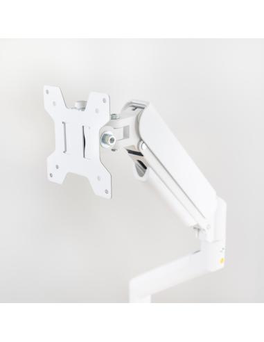 SOPORTE DE MESA MONITORTV GIRA INCLIN 1 BRAZO 13-34 BLANCO TOOQ DB1334TNR-W