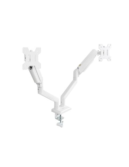 SOPORTE DE MESA MONITORTV GIRA INCLIN 2 BRAZOS 13-34 BLANCO TOOQ DB1434TNR-W