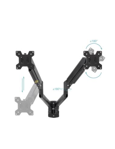 SOPORTE PARED PANTALLAS 13-43 GIRAINCLI NEGRO 2 BRAZOS TOOQ LP1434TNR-B