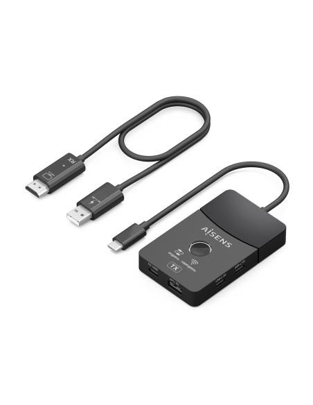DOCK USBC A HDMI INALAM-HDMI 4K-2USB C-USB A-USBC PD AISENS ASWL-H2KDC30M05-BK