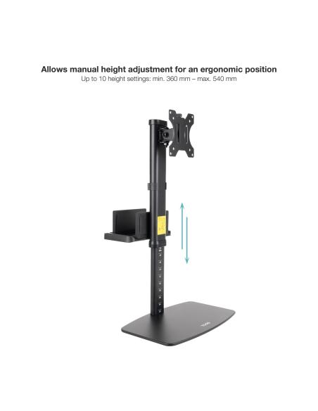 SOPORTE MESA PANT.GIRA INCLIMINI CPU17-27 NEGRO TOOQ DB1128TN-B