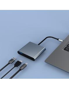 DOCK USB 3 EN 1 C31 ALUMINIO USB-C A HDMI 4KUSB-AUSB-C 3.2 GEN1 PCMAC 2