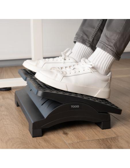 REPOSAPIES AJUSTABLE ALTURA E INCLINACION NEGRO TOOQ TQFR0604-B