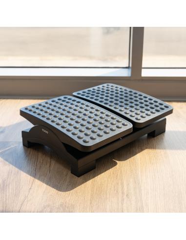 REPOSAPIES AJUSTABLE ALTURA E INCLINACION NEGRO TOOQ TQFR0604-B
