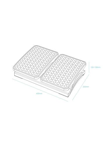 REPOSAPIES AJUSTABLE ALTURA E INCLINACION NEGRO TOOQ TQFR0604-B