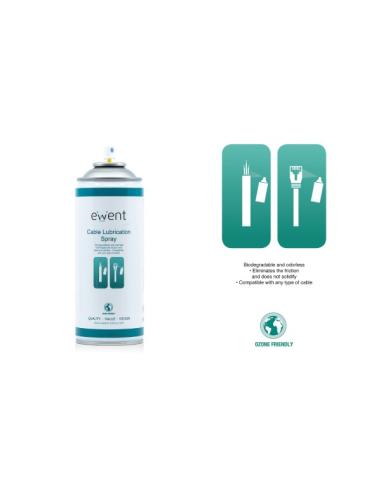 BOTE PULVERIZADOR PARA LUBRICACION DE CABLES EWENT 400 ML. / ESPECIFICO PARA LUBRICACION DE CABLES PARA INTALACIONES / EW5618