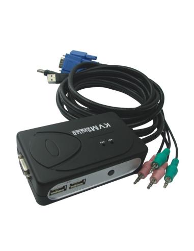 KVM SWITCH VGA USB 1U-2PCCABLENANOCABLE 10.12.0001