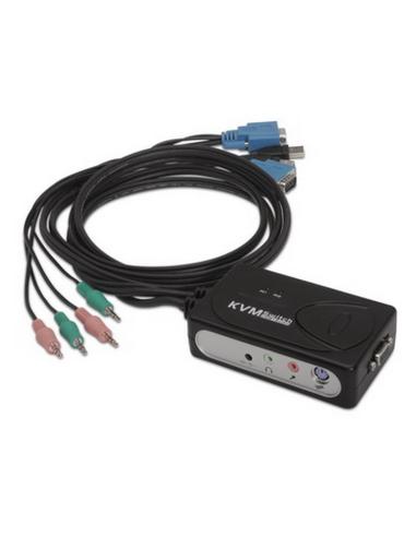 KVM SWITCH VGA USB 1U-2PCCABLENANOCABLE 10.12.0001