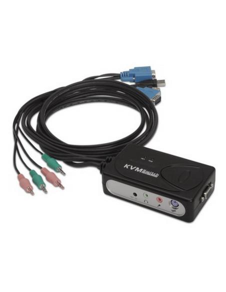 KVM SWITCH VGA USB 1U-2PCCABLENANOCABLE 10.12.0001