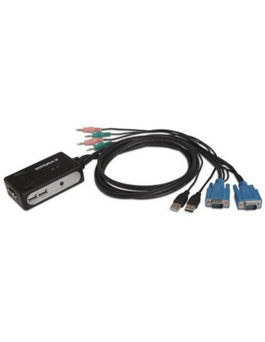 KVM SWITCH VGA USB 1U-2PCCABLENANOCABLE 10.12.0001