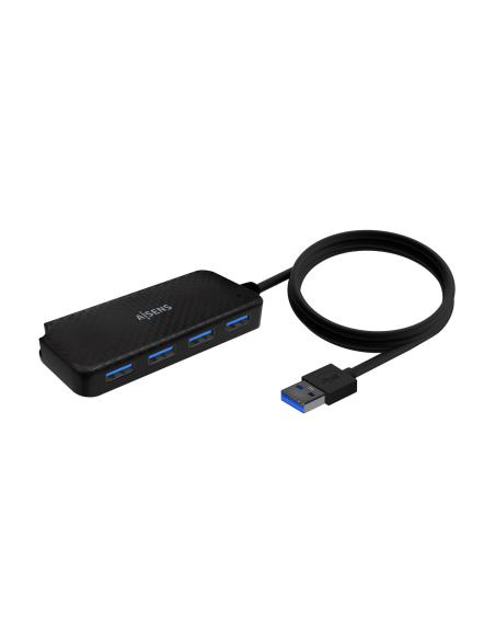 HUB USB 3.0 TIPO AM-4XTIPO AH NEGRO 60CM AISENS A106-0714