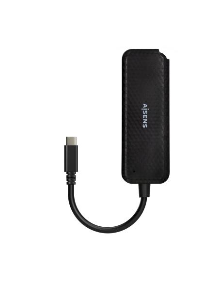 HUB USB 3.1 USB-C USB-CM-4XTIPO AH NEGRO 15CM AISENS A109-0715