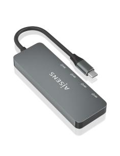 HUB USB 3.2 GEN2 10G USB-CM-4XUSB-CH GRIS 15CM AISENS A109-0695 2