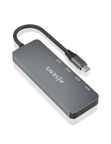 HUB USB 3.2 GEN2 10G USB-CM-4XUSB-CH GRIS 15CM AISENS A109-0695