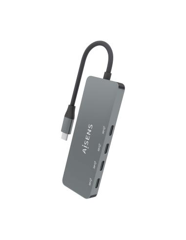 HUB USB 3.2 GEN2 10G USB-CM-4XUSB-CH GRIS 15CM AISENS A109-0695