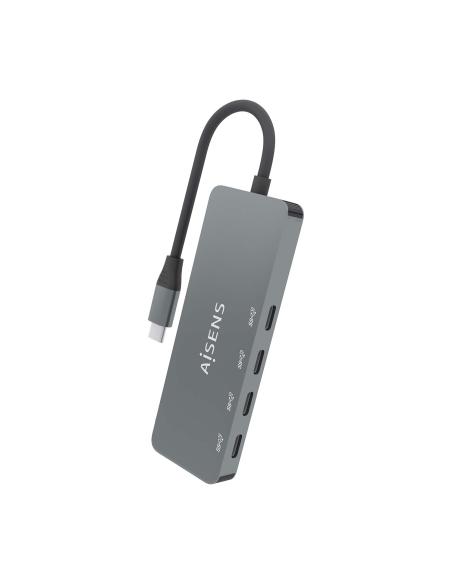 HUB USB 3.2 GEN2 10G USB-CM-4XUSB-CH GRIS 15CM AISENS A109-0695