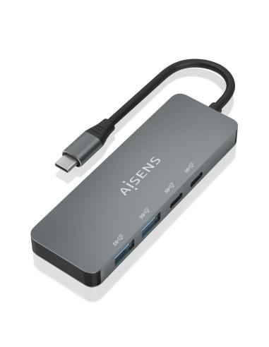 HUB USB 3.2 GEN2 10G USB-CM-2XUSB-CH-2XUSB-AH GRIS 15CM AISENS A109-0694