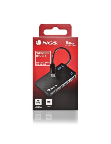 HUB USB NGS 4 PUERTOS USB 3.0 TIPO C WONDERIHUB4