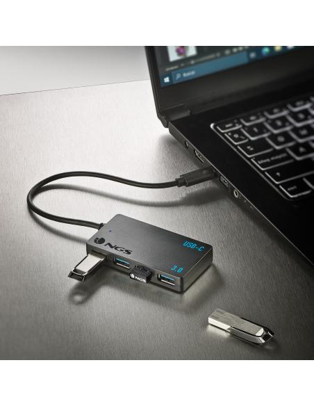 HUB USB NGS 4 PUERTOS USB 3.0 TIPO C WONDERIHUB4