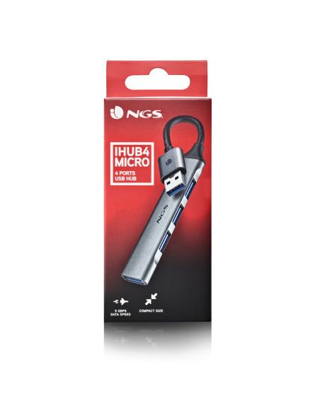 HUB USB NGS 4 PUERTOS USB 1X3.23X2.0 IHUB4 MICRO