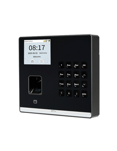 CONTROL PRESENCIAL ZKTECO / LECTOR HUELLAS, TARJETAS MIFARE Y TECLADO / NECESARIO GO TIME CLOUD, CONSULTAR / TCP/IP - USB - WIFI
