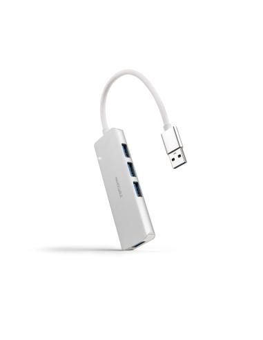HUB USB 3.0 4XUSB3.0. USB-AM-USB 3.0H ALUM. 18CM NANOCABLE 10.16.4602