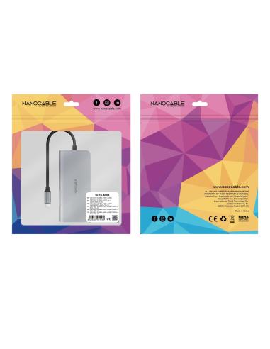 HUB USB-C 3XUSB-AHDMIUSB-C CARGARJ45TFSD NANOCABLE 10.16.4609