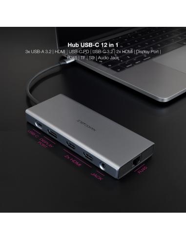 HUB USB-C 3XUSB-AUSB-CCARG2XHDMIDPRJ45TFSDAUD NANOCABLE 10.16.4612