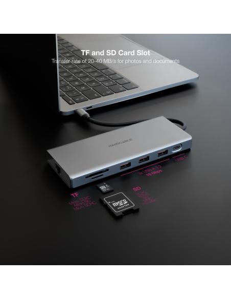 HUB USB-C 3XUSB-AUSB-CCARG2XHDMIDPRJ45TFSDAUD NANOCABLE 10.16.4612