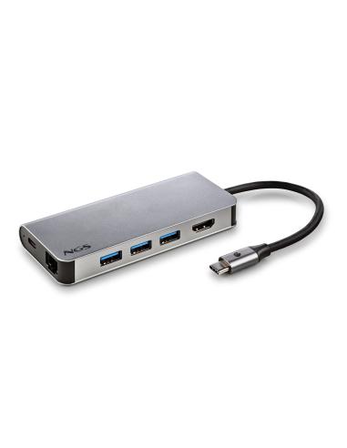HUB USB NGS 8 PUERTOS USB-C CON ADAPTADOR DE CORRIENTE WONDERDOCK8