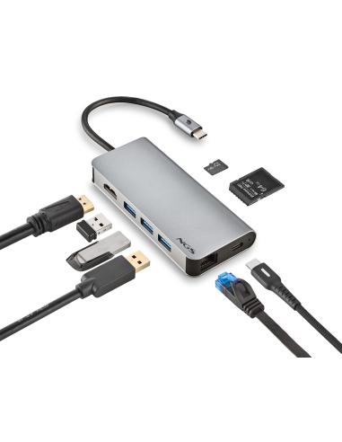 HUB USB NGS 8 PUERTOS USB-C CON ADAPTADOR DE CORRIENTE WONDERDOCK8