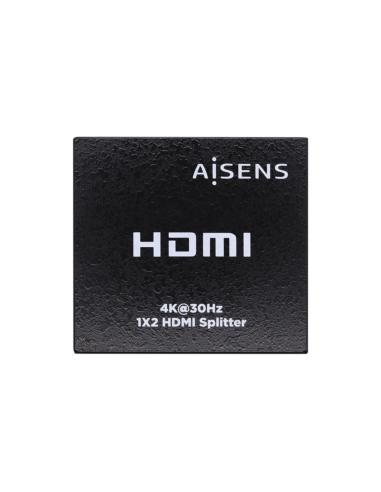HDMI DUPLICADOR 4K 30HZ 1X2 CON ALIMENTACION NEGRO AISENS A123-0506