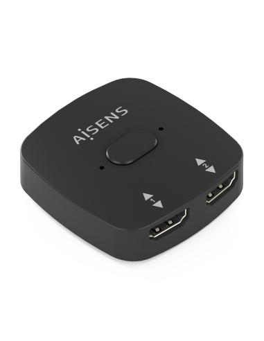 HDMI CONMUTADOR SWITCH 4K60HZ 2X1 NEGRO AISENS A123-0948