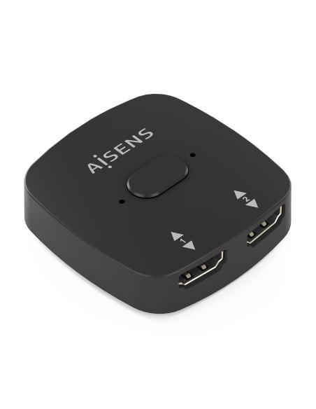 HDMI CONMUTADOR SWITCH 4K60HZ 2X1 NEGRO AISENS A123-0948