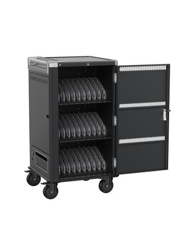 ARMARIO DE CARGA CON RUEDAS PARA PORTATILES/TABLETS EWENT / HASTA 15.6" / 36 DISPOSITIVOS / 682.6X580X1127 mm / EW1701