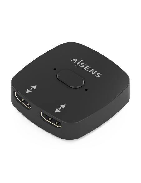 HDMI CONMUTADOR SWITCH 4K60HZ 2X1 NEGRO AISENS A123-0948