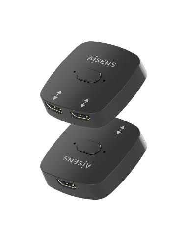 HDMI CONMUTADOR SWITCH 4K60HZ 2X1 NEGRO AISENS A123-0948