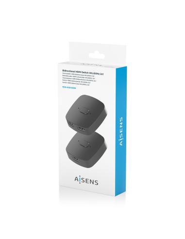 HDMI CONMUTADOR SWITCH 4K60HZ 2X1 NEGRO AISENS A123-0948
