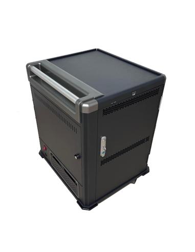 ARMARIO DE CARGA CON RUEDAS PARA PORTATILES/TABLETS EWENT / HASTA 17" / 16 DISPOSITIVOS / 474.8X580X650.5 mm / EW1703